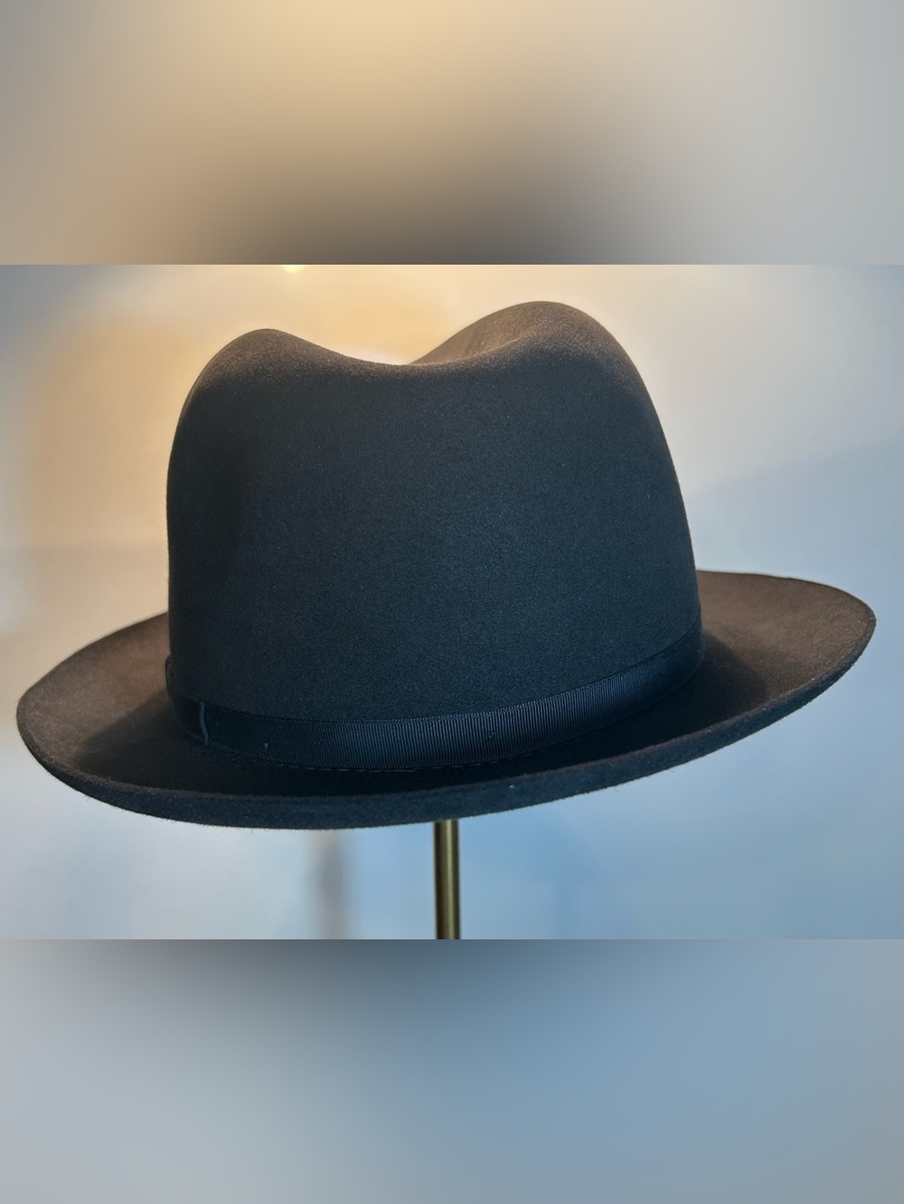 Brooks Brothers Pure Fur Felt Fedora with Grosgrain Band - Size 7 1/4,” 59 - Picture 11 of 11